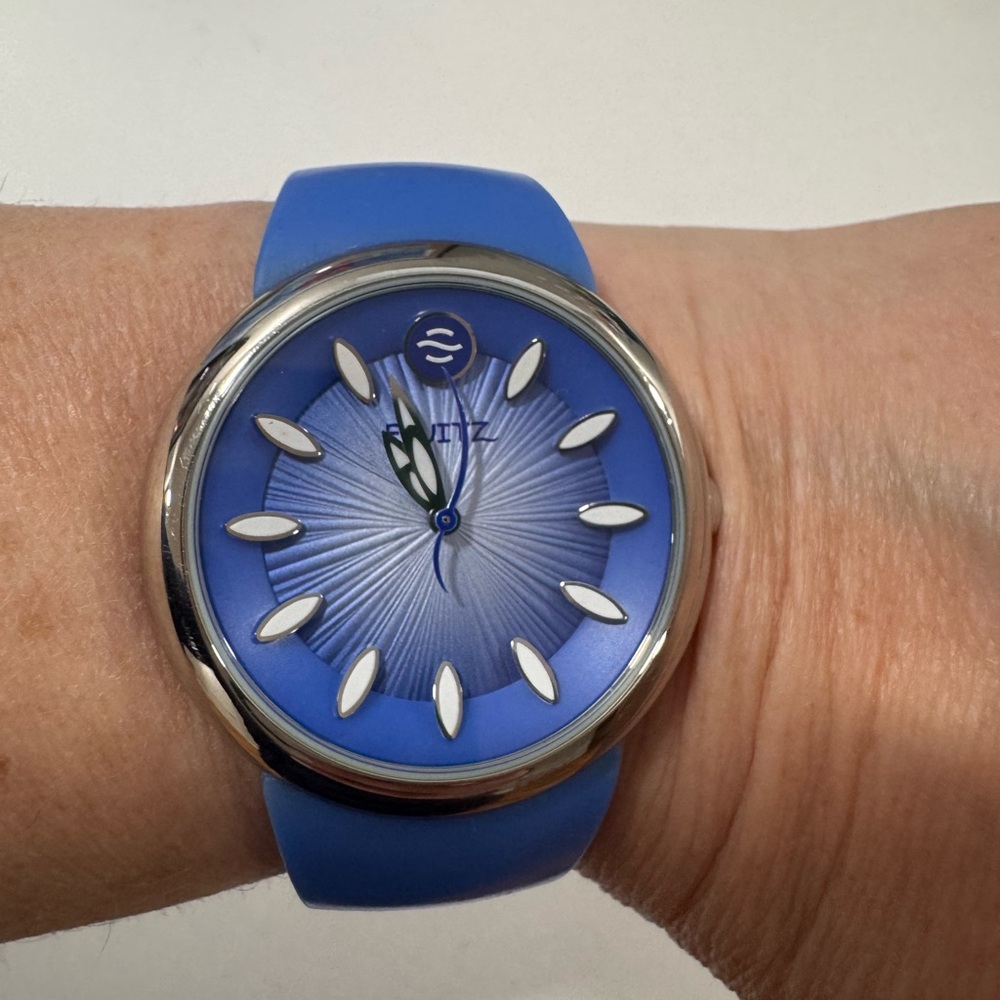 Blue Smartwatch with Silver Accents Fruitz